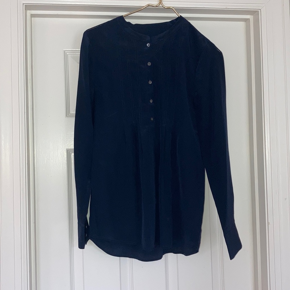 J. Crew silk tunic shirt